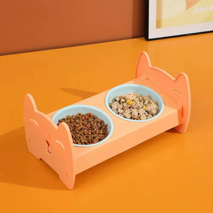 Pets Double Food Feeding Bowl For Cat and Dog