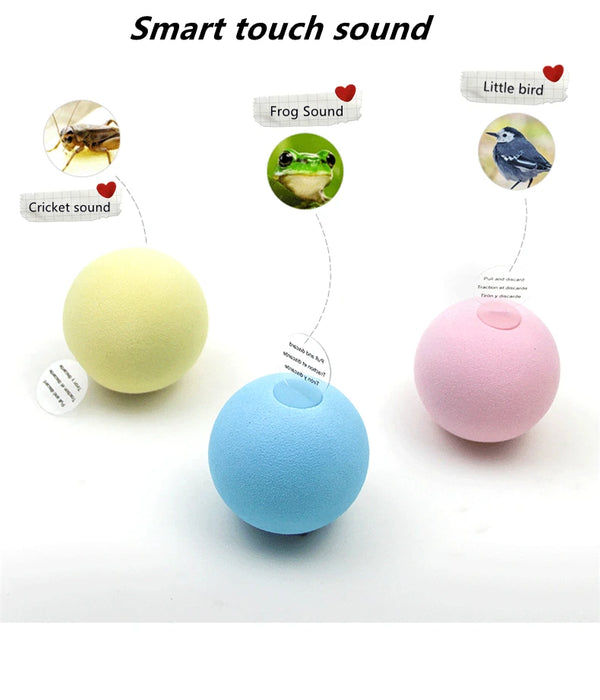 Smart Cat Toys Interactive Ball Plush Electric Catnip Training Toy