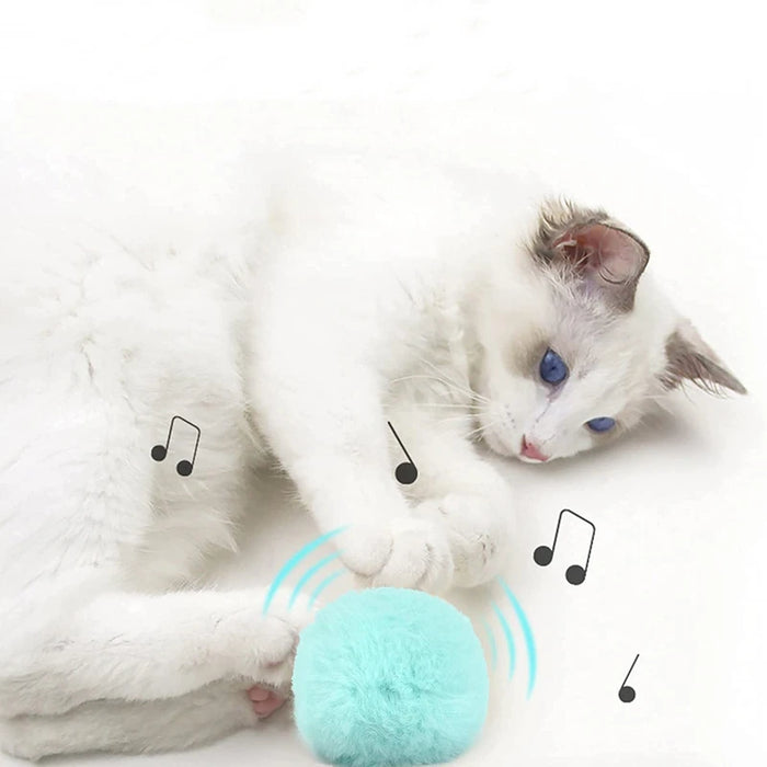 Smart Cat Toys Interactive Ball Plush Electric Catnip Training Toy