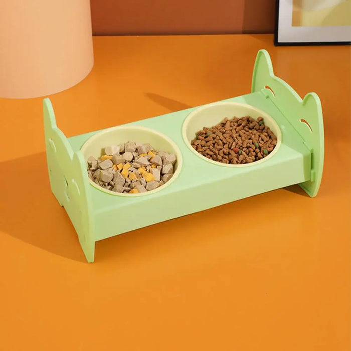 Pets Double Food Feeding Bowl For Cat and Dog