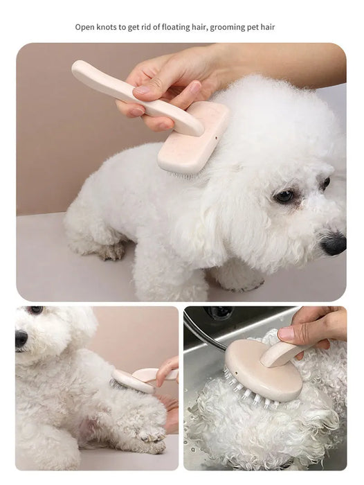 Pet Hair Removal Comb Cleaning And Brush Massage Bath Brush