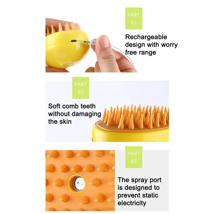 Pet Hair Removal Grooming Brush