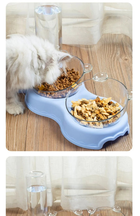 Automatic Feeder Water Dispenser Dog Cat Food Bowl