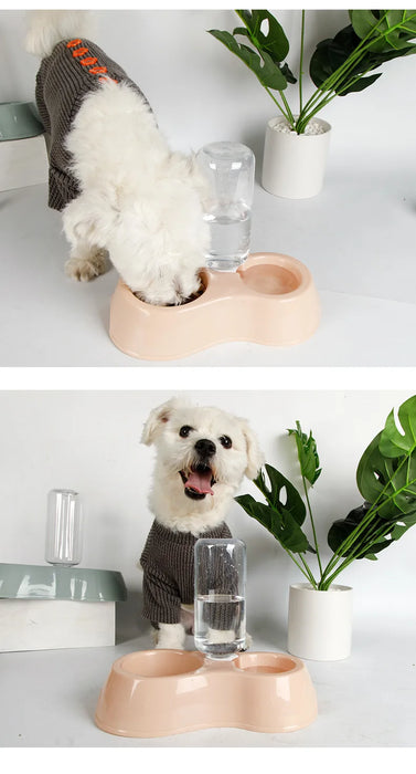 Automatic double Drinking and feeding Pet Bowl