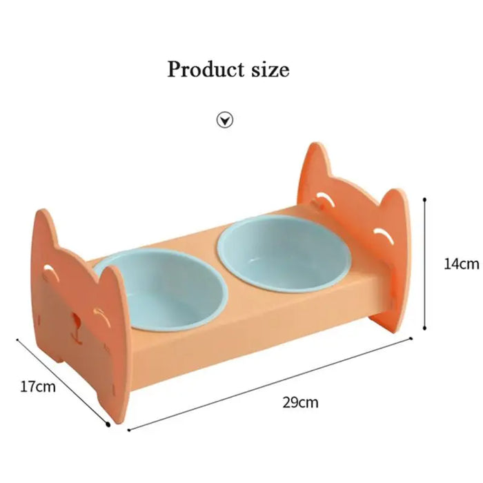 Pets Double Food Feeding Bowl For Cat and Dog