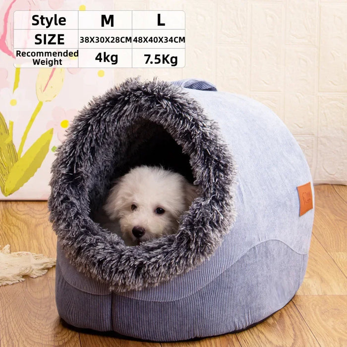 
https://purrfectlypetty.org › products › pet-dog-cat-bearers-nest-plush-bed-semi-enclosed-cat-nest-deep-sleep-comfort-in-winter-cats-bed-little-mat-basket-soft-kennel