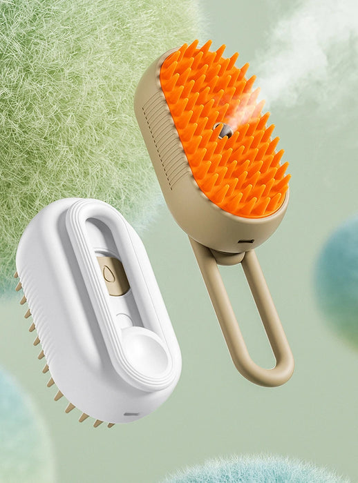 Pet Steam Brush Removes Floating Hair Brush