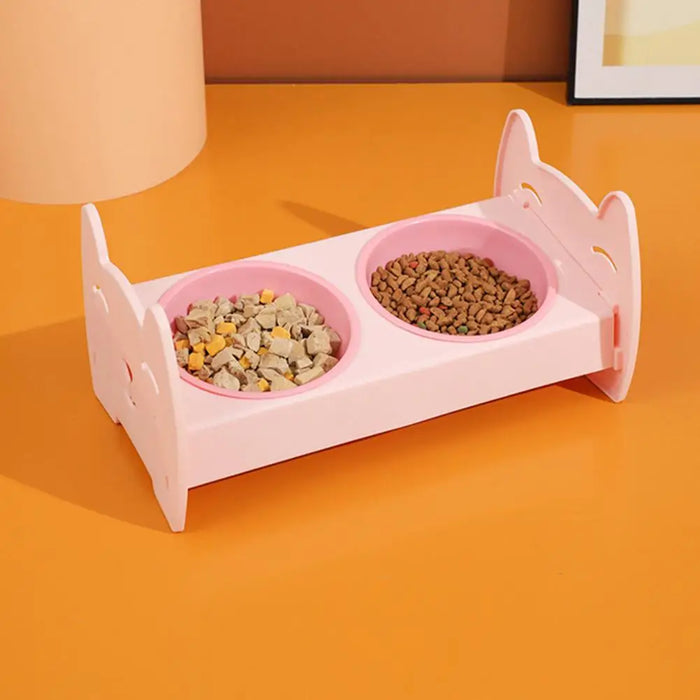 Pets Double Food Feeding Bowl For Cat and Dog