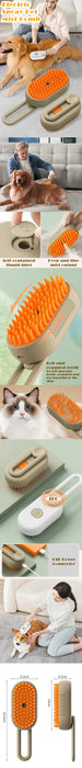 Pet Steam Brush Removes Floating Hair Brush