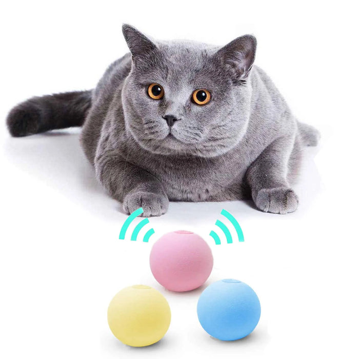 Smart Cat Toys Interactive Ball Plush Electric Catnip Training Toy